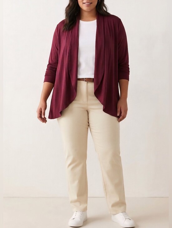 Apt. 9 Sweaters - Apt. 9 Wine Colored Cardigan